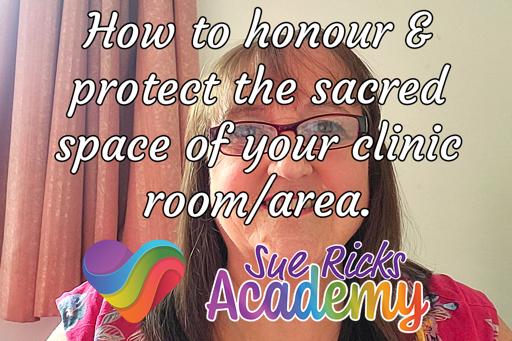 How to honour and protect the sacred space of your clinic room or area.